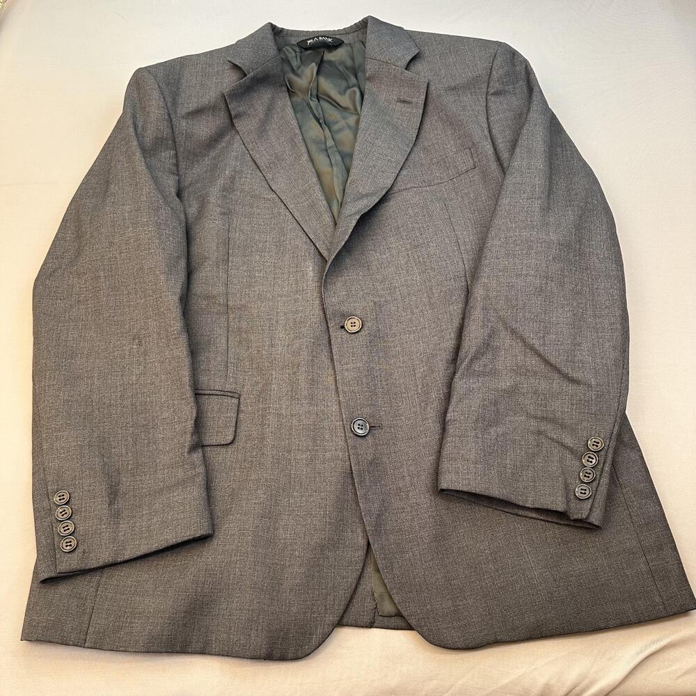 Jos. A. Bank Blazer Mens 42R Gray Wool‎ Signature Collection 2 Button Sport Coat